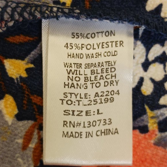 Umgee Women's Navy Floral The Alice Dress Size L - Picture 9 of 10